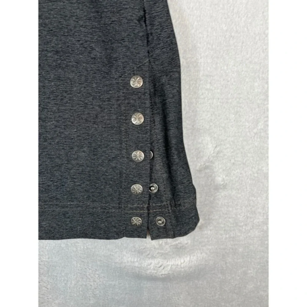 Athleta Take a Hike Side Snap Mini Skirt Charcoal Gray‎ Active Travel Skirt 2